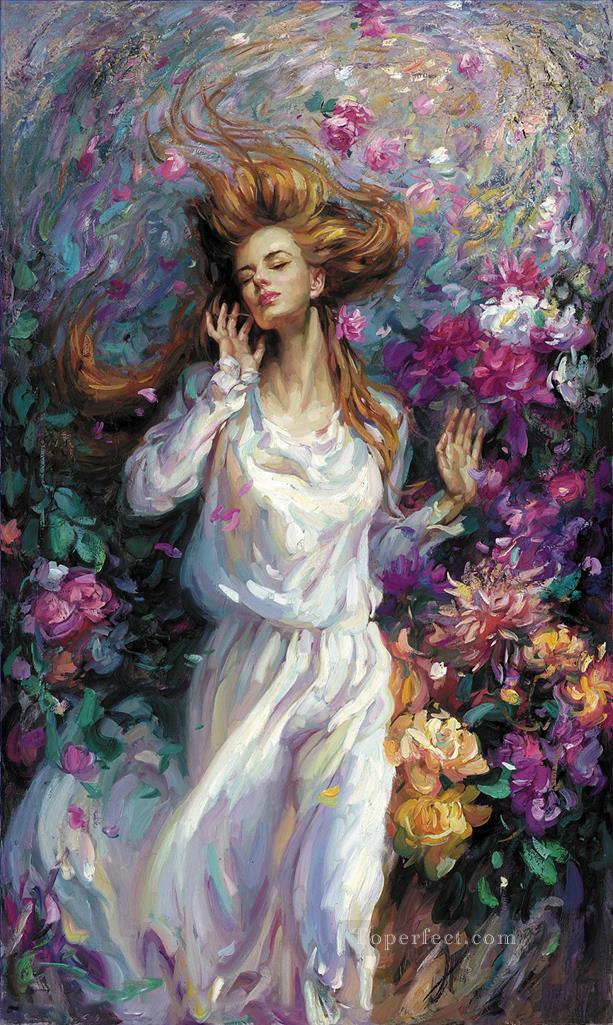 Winds of Love girl beauty woman Oil Paintings